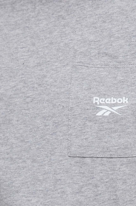 Reebok t-shirt bawełniany szary 100037556