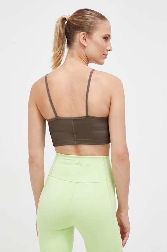 Odzież Reebok top do jogi 100037450 brązowy