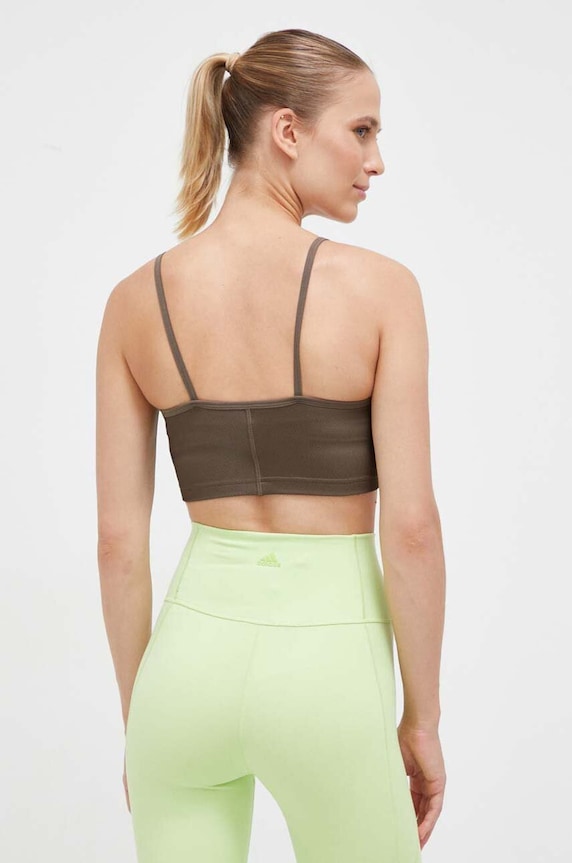 Odzież Reebok top do jogi 100037450 brązowy