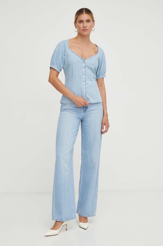 Levi's koszula jeansowa A5947.0002 niebieski AW23