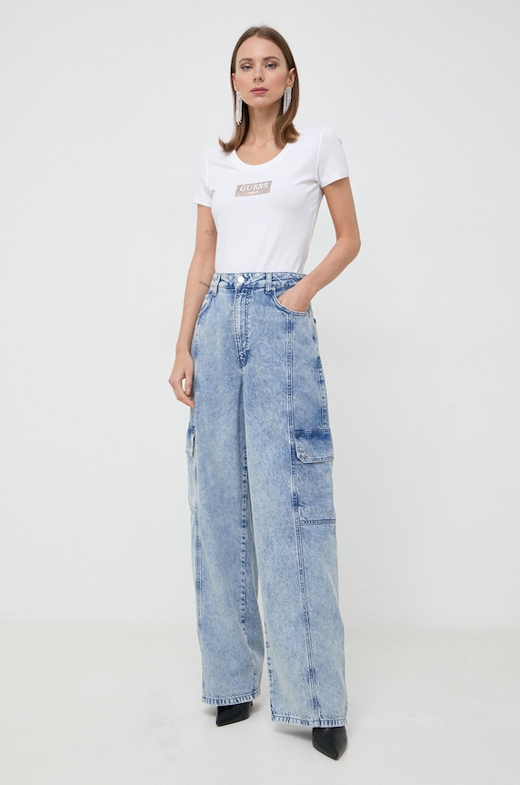 Tričko Guess W4RI33.J1314 béžová SS25
