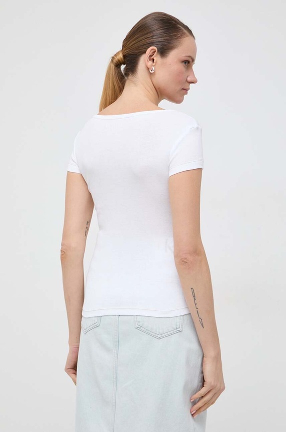 Oblečenie Tričko Guess HENLEY OLYMPIA W4RP47.K1814 biela