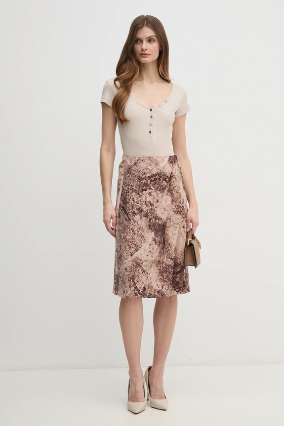 Tričko Guess W4RP47.K1814 béžová SS25