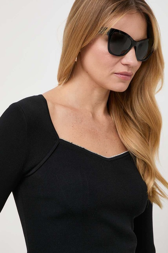 MICHAEL Michael Kors longsleeve aplikacja czarny MH360PY5ZV