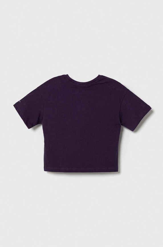 Lány Calvin Klein Jeans pamut póló IG0IG02136.9BYX burgundia