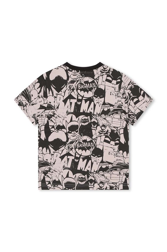 Dkny t-shirt bawełniany dziecięcy x DC Comics D55008.162.174 czarny AW23