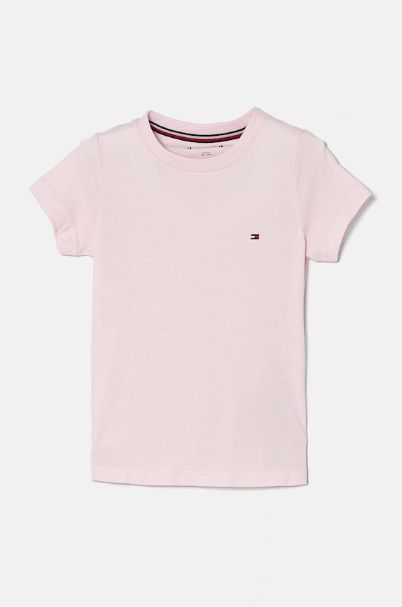 Dječja pamučna majica kratkih rukava Tommy Hilfiger 2-pack UG0UG00307.9BYX roza AW23