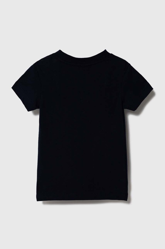 Lacoste t-shirt bawełniany dziecięcy TJ1122 granatowy AW25