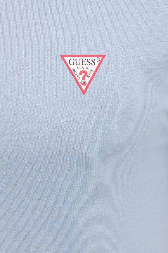 Хлопковая футболка Guess M2YI36.I3Z14 голубой