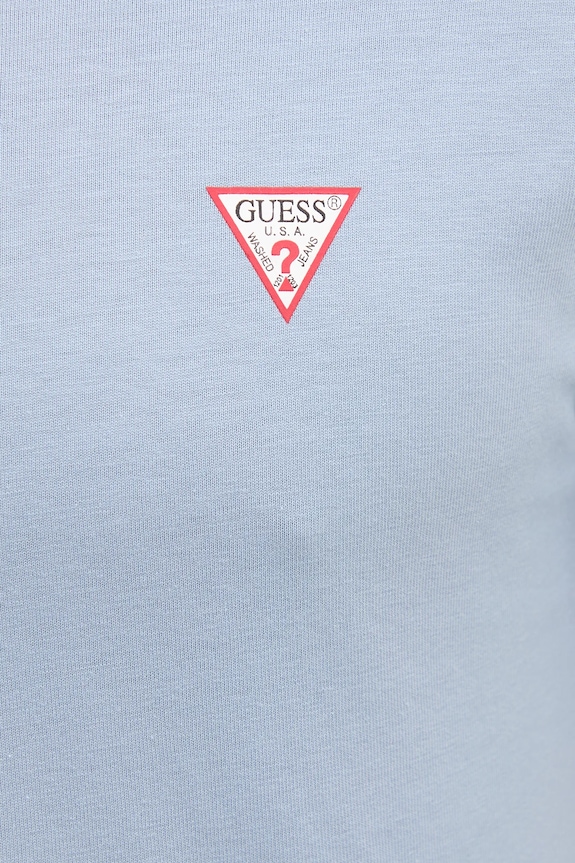 Хлопковая футболка Guess M2YI36.I3Z14 голубой