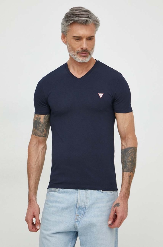 Guess t-shirt slim blu navy M2YI32.J1314