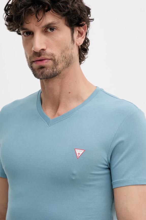 Guess t-shirt niebieski M2YI32.J1314