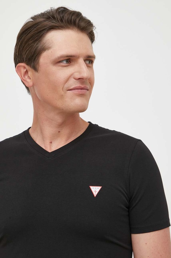 Guess t-shirt z elastanem czarny M2YI32.J1314