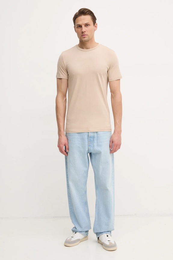 Guess tricou din bumbac AIDY M2YI72.I3Z14 bej SS26