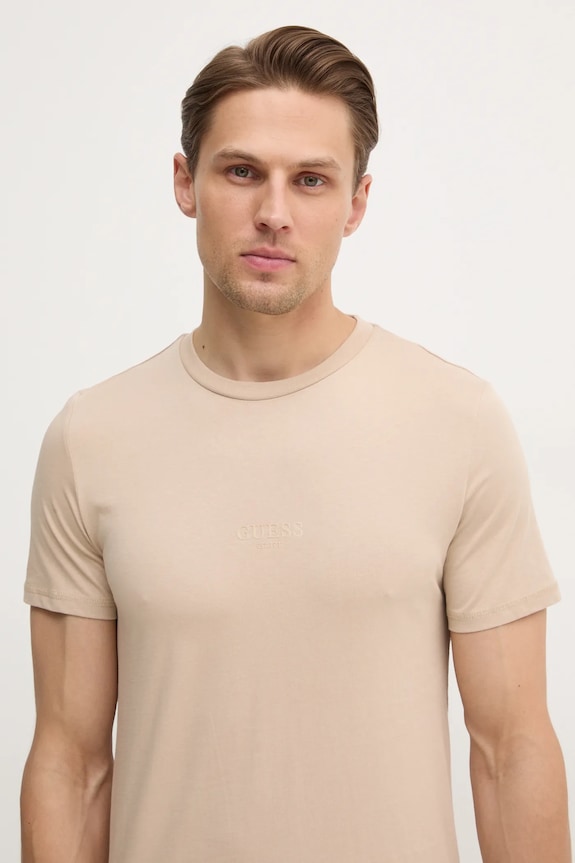 Guess tricou din bumbac AIDY bej M2YI72.I3Z14