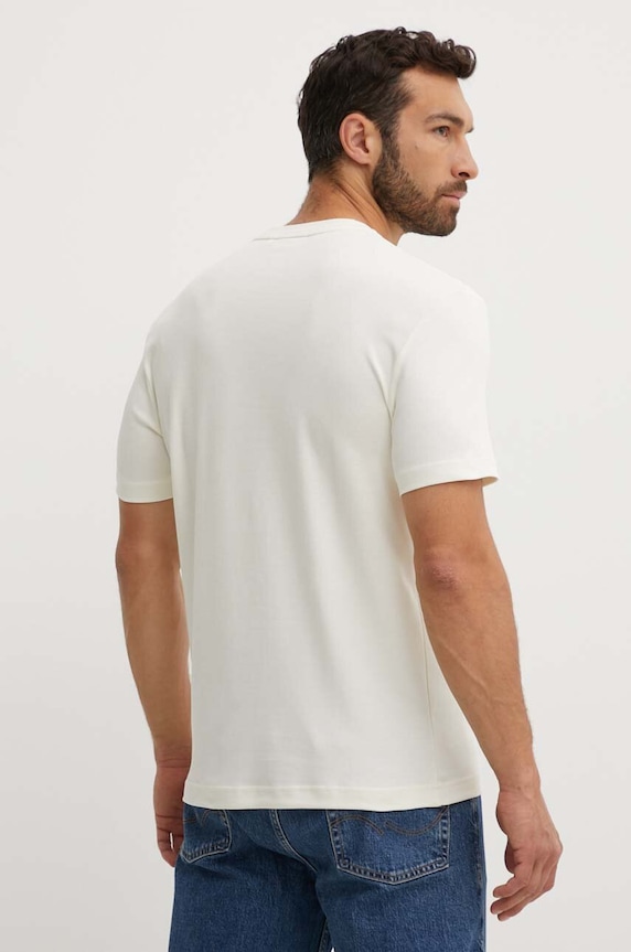 Bavlnené tričko Calvin Klein K10K109894 béžová SS25