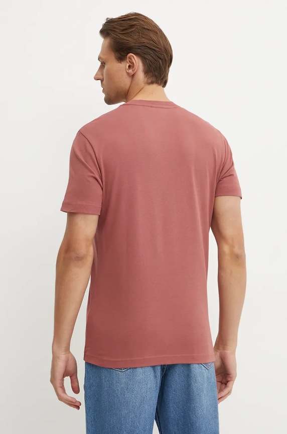 Bavlněné tričko Calvin Klein K10K109894 růžová SS25