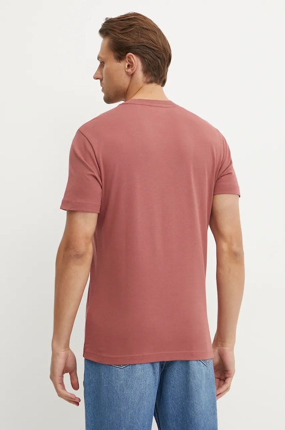 Bavlněné tričko Calvin Klein K10K109894 růžová SS25