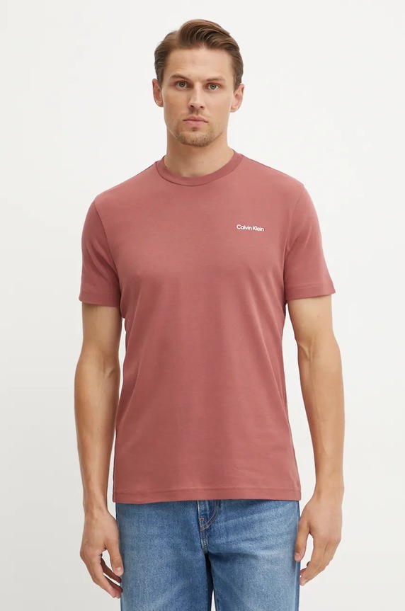 Oblečení Bavlněné tričko Calvin Klein K10K109894 růžová