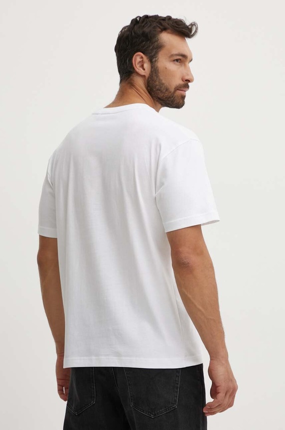 Ρούχα Βαμβακερό μπλουζάκι Calvin Klein K10K111346 λευκό