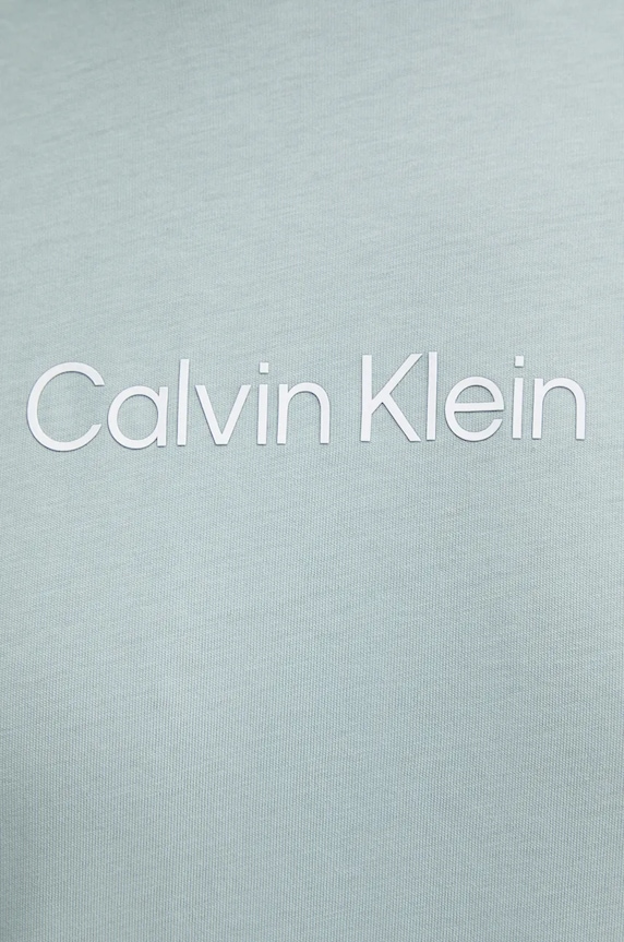 Βαμβακερό μπλουζάκι Calvin Klein K10K111346 τιρκουάζ