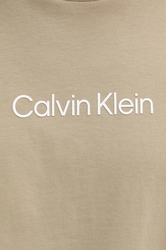 Bavlněné tričko Calvin Klein zelená K10K111346