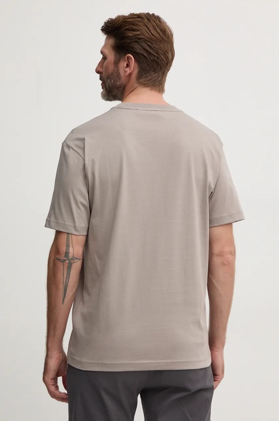 Ρούχα Βαμβακερό μπλουζάκι Calvin Klein K10K111346 γκρί