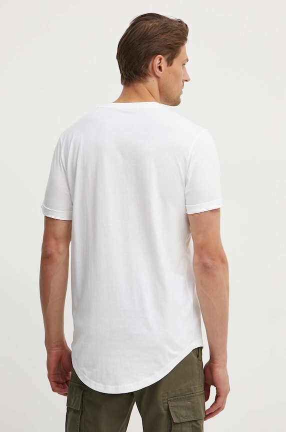 Îmbrăcăminte Calvin Klein Jeans tricou din bumbac J30J323482 alb