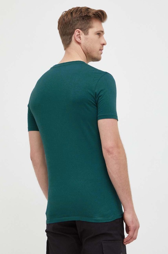 Calvin Klein Jeans pamut póló J30J320806 türkiz SS24