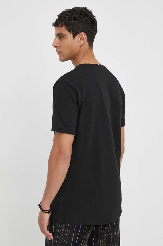 Îmbrăcăminte Les Deux tricou din bumbac LDM101007 negru