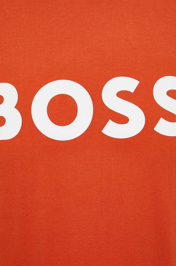 BOSS pamut póló 50495742 narancssárga