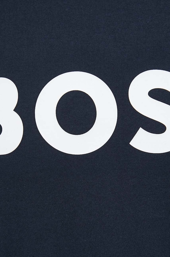 BOSS pamut póló 50495742 sötétkék