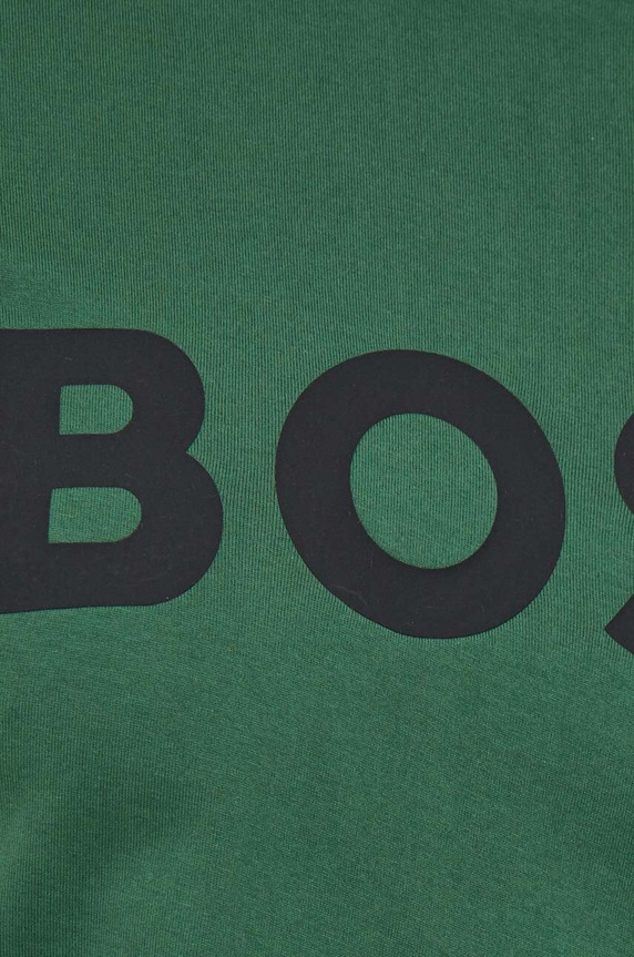BOSS t-shirt bawełniany zielony 50495742