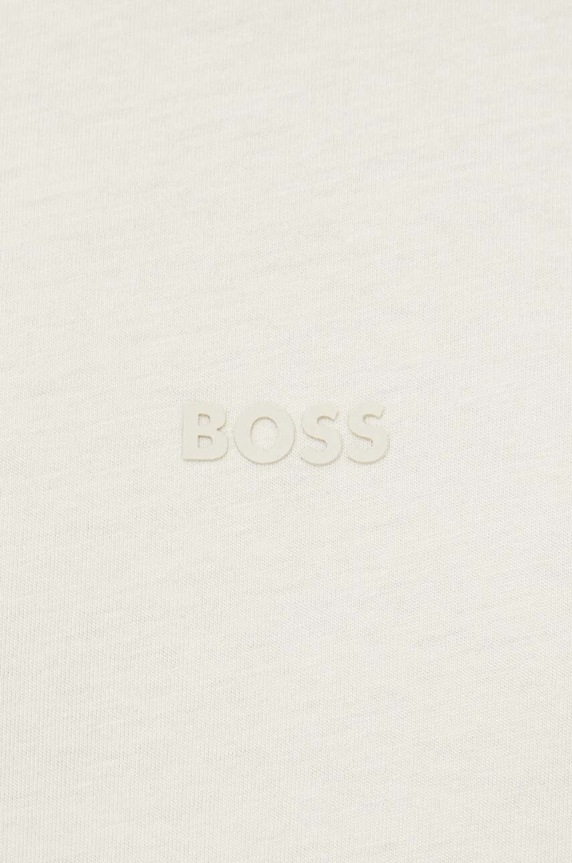 Βαμβακερό μπλουζάκι Boss Orange BOSS ORANGE 50502173 μπεζ