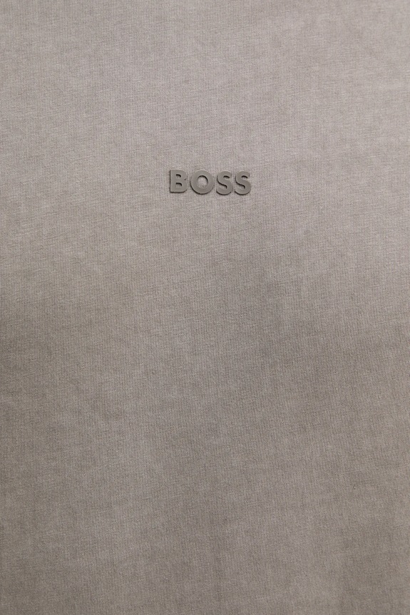 BOSS Orange t-shirt bawełniany BOSS ORANGE 50502173 brązowy
