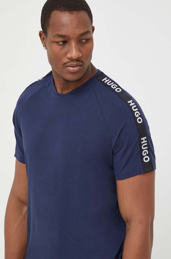 HUGO t-shirt lounge regular granatowy 50504270