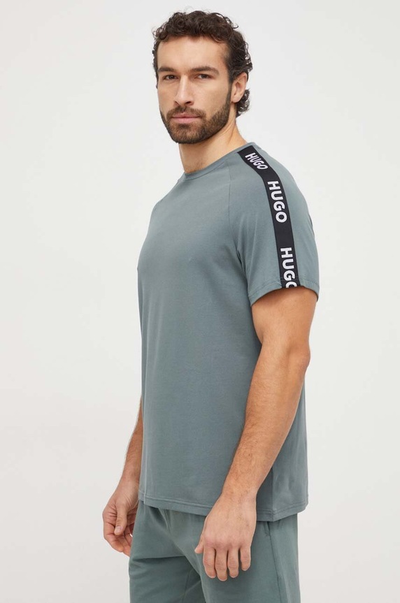 HUGO t-shirt lounge zielony 50504270