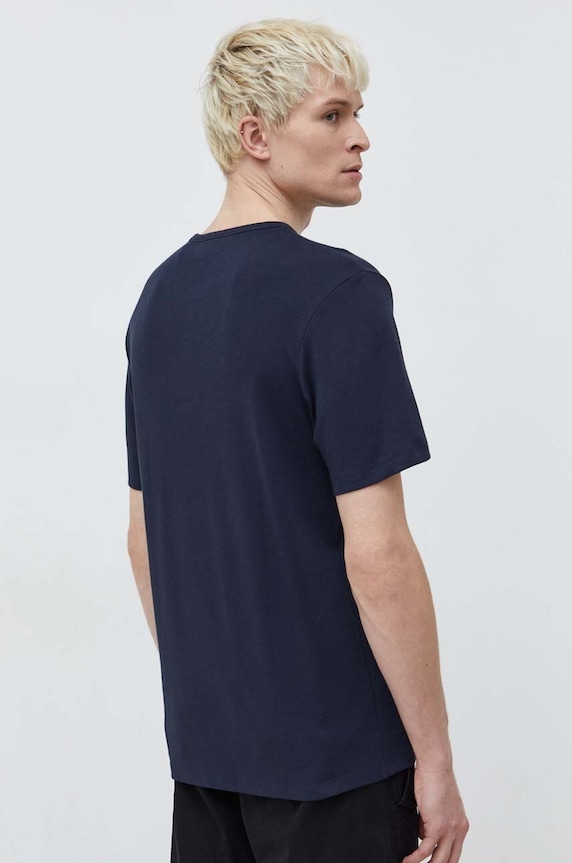 HUGO t-shirt bawełniany 50480434 granatowy SS24