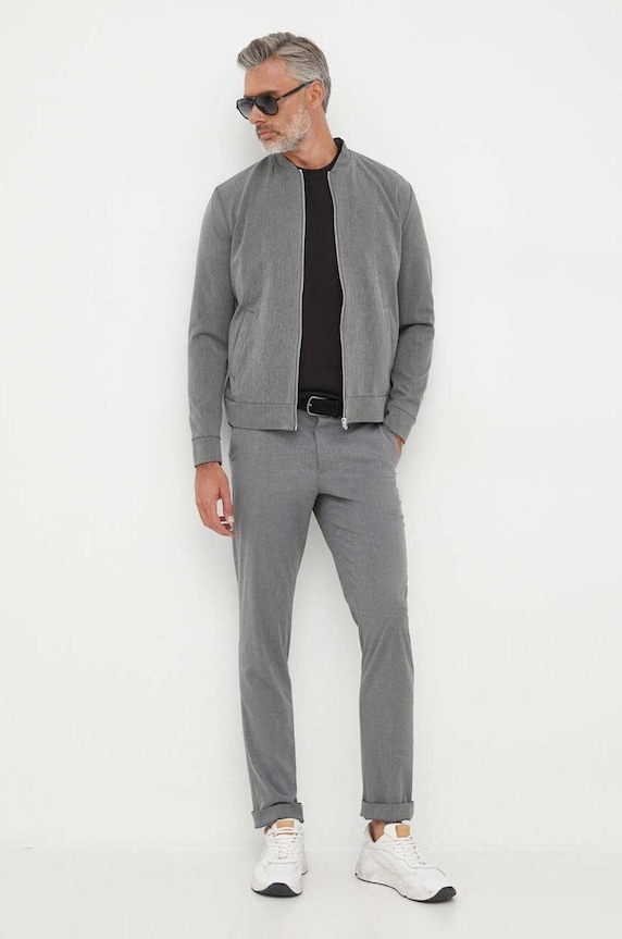 Lindbergh pamut póló 30.400120.BLACK fekete AW23