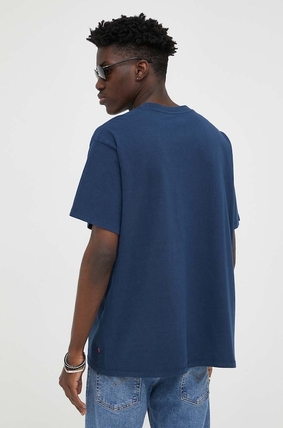 Oblečení Bavlněné tričko Levi's A0637.0058 námořnická modř