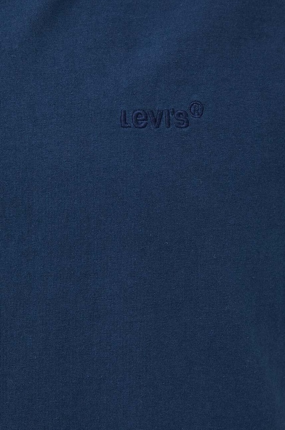 Bavlněné tričko Levi's A0637.0058 námořnická modř