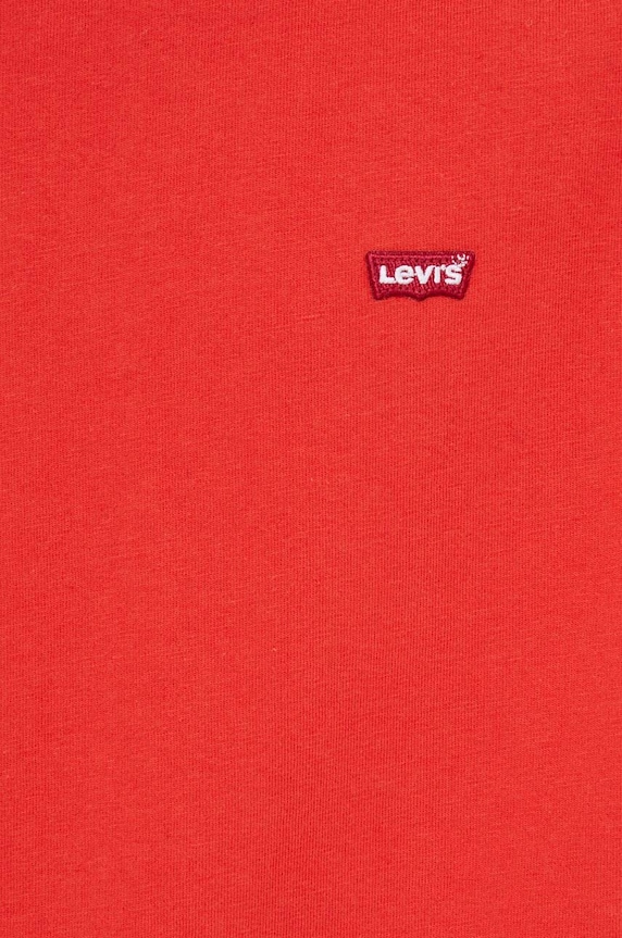 Bavlněné tričko Levi's 56605.0186 červená