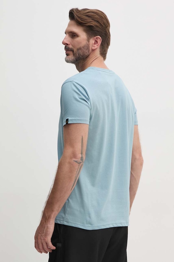 Oblečení Bavlněné tričko Alpha Industries 118533 modrá