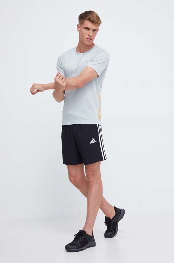 adidas Performance t-shirt do biegania Run Icons IL1799 zielony AW23