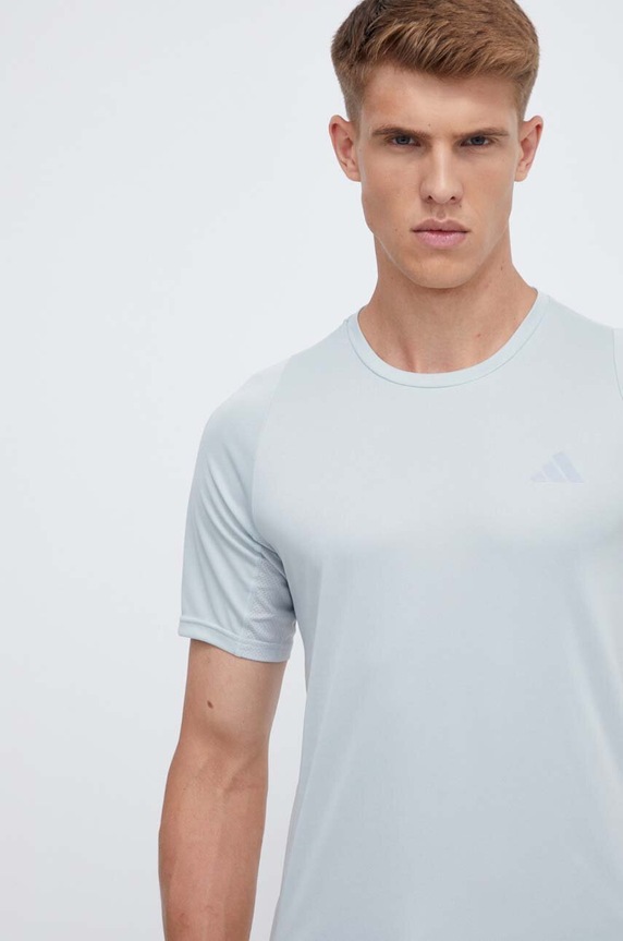 adidas Performance t-shirt do biegania Run Icons zielony IL1799