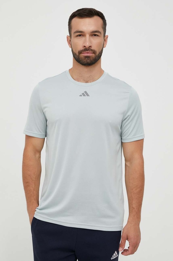 Tréningové tričko adidas Performance HIIT SLG potlač zelená IL7006
