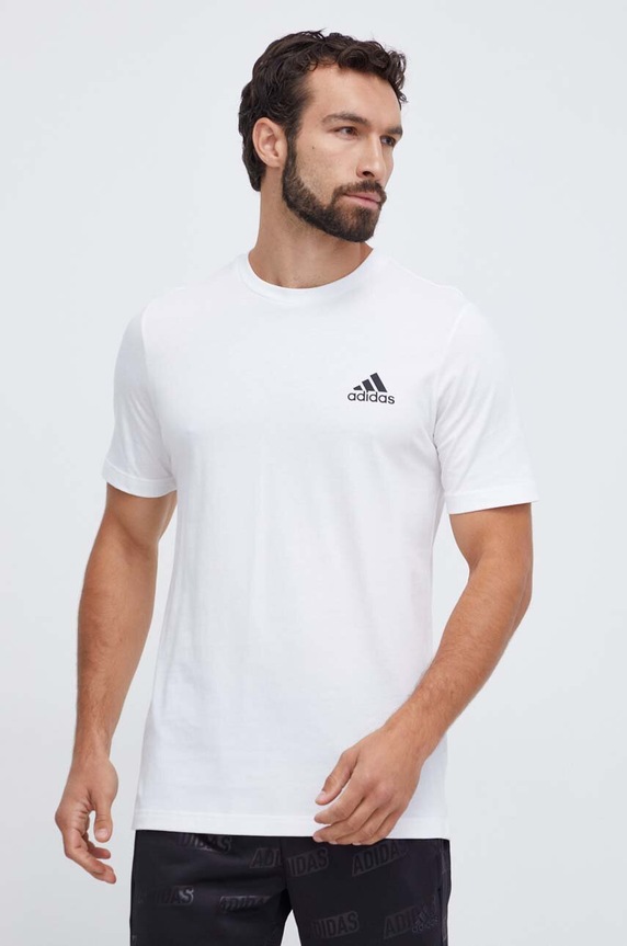 Odzież adidas t-shirt bawełniany II3593 biały