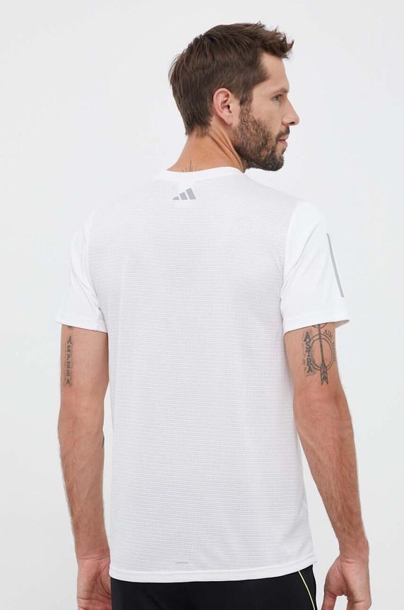 Odzież adidas Performance t-shirt do biegania Run for the Oceans IC0215 biały
