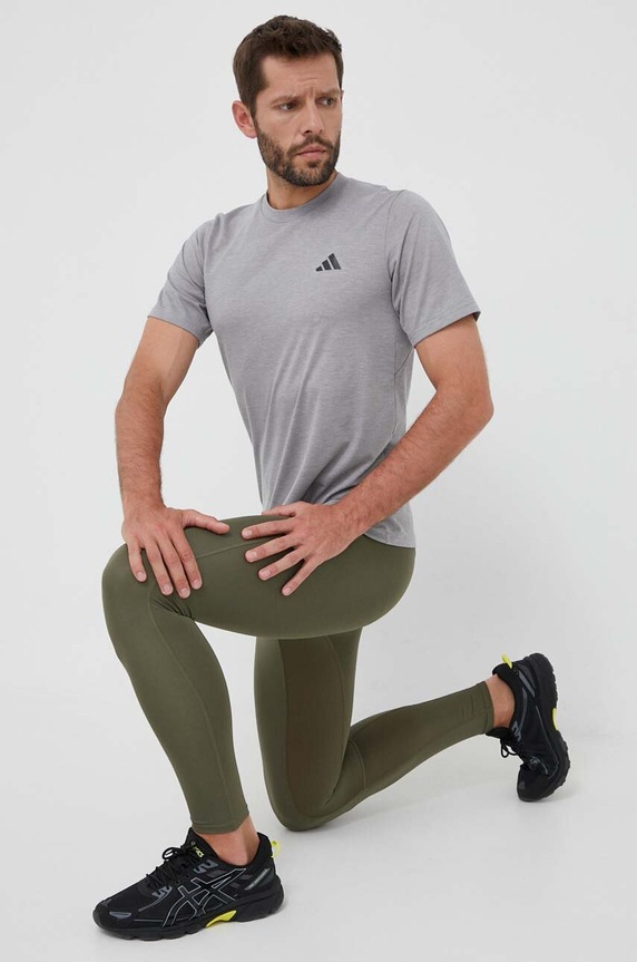 adidas Performance t-shirt treningowy Train Essentials Comfort IC7424 szary AW23