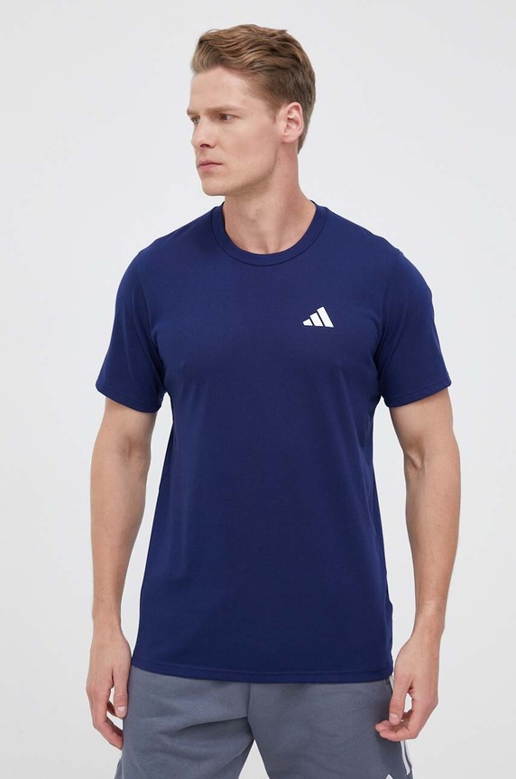 adidas Performance edzős póló Train Essentials Feelready sima sötétkék IC7441